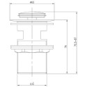 Донный клапан для раковины IDDIS Slide SLIB000i88