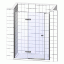 Душевая дверь в нишу GuteWetter Trend Door GK-863P левая 128 см стекло бесцветное Two, профиль хром