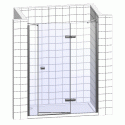 Душевая дверь в нишу GuteWetter Trend Door GK-863P правая 158 см стекло бесцветное Two, профиль хром