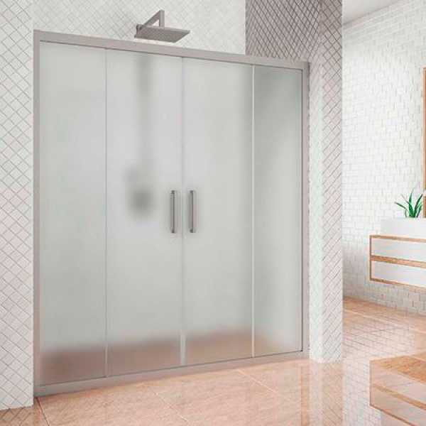 Душевая дверь в нишу Kubele DE019D4-MAT-MT 230 см, профиль матовый хром