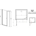Душевая дверь в нишу Radaway EOS DWS 140 L