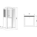 Душевая кабина Grossman GR-223 110x90 см черная