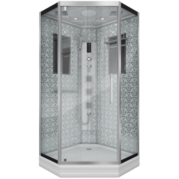 Душевая кабина Niagara Lux 7717W хром, металлик