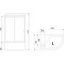 Душевая кабина Royal Bath BK RB8120BK5-BT-L