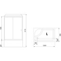 Душевая кабина Royal Bath BP RB8120BP5-WC-CH-L
