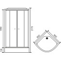 Душевая кабина Royal Bath RB 90HK2-M-CH