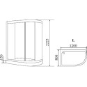 Душевая кабина Timo Premium ILMA-902 L