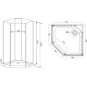 Душевая кабина Timo Premium Ilma-709 B Black