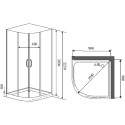 Душевая кабина Timo Premium Ilma-909 B Black