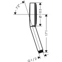 Душевая лейка Hansgrohe Pulsify 105 1jet 24121670 матовый черный