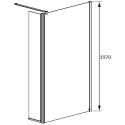 Душевая перегородка Radaway EOS II Walk-in 90x200 R