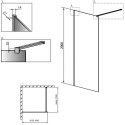 Душевая перегородка Radaway Modo New II 105