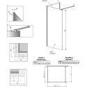 Душевая перегородка Radaway Modo New IV 110x75