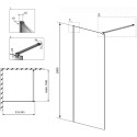 Душевая перегородка Radaway Modo X Black II Frame 95