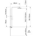 Душевая стойка Clever Saona Slim 61013