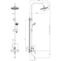 Душевая стойка Decoroom SO21 SO21071