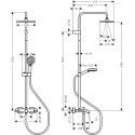 Душевая стойка Hansgrohe Vernis Shape 26284000 Showerpipe 230 1jet с термостатом, хром