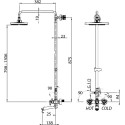 Душевая стойка Kaiser Trio 57288Br