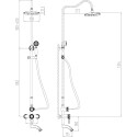 Душевая стойка Lemark Jasmine LM6662ORB