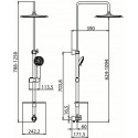 Душевая стойка Lemark LM8802C