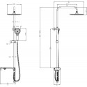 Душевая стойка Lemark LM8810C