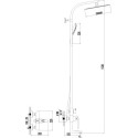 Душевая стойка Lemark Melange LM4962CW