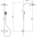 Душевая стойка RGW Shower Panels SP-22