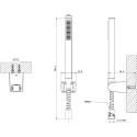 Душевой гарнитур Bravat Iceberg D285KVF-RUS золото