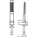 Душевой гарнитур Hansgrohe Rainfinity 26856700 матовый белый