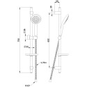 Душевой гарнитур Swedbe Calypso 5011