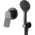 Душевой комплект AM.PM X-Joy FB85A2H002 С ВНУТРЕННЕЙ ЧАСТЬЮ, для душа, чёрный