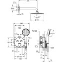 Душевой комплект Grohe Grohtherm SmartControl 34743000 С ВНУТРЕННЕЙ ЧАСТЬЮ
