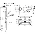 Душевой комплект Hansgrohe Logis Classic 71240000 смеситель + душевой гарнитур