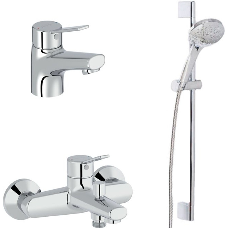 Душевой комплект Jacob Delafon Eo E24158RU-CP + E24160RU-CP + E32907-CP