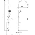 Душевой комплект Lemark LM4123C + LM8801С + LM8086C