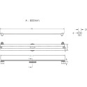 Душевой лоток Berges Wasserhaus Super Slim 092154 80 см