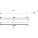 Душевой лоток Berges Wasserhaus Super Slim 095152 60 см, черный