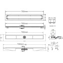 Душевой лоток Berges Wasserhaus Top Stark 091150 70 см