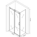 Душевой уголок Berges Wasserhaus Gelios 061003 100х80, профиль хром сильвер