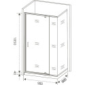 Душевой уголок Good Door Orion WTW-PD+SP-G-CH 90x80