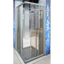 Душевой уголок GuteWetter Practic Square GK-433 80x80 см стекло бесцветное, профиль матовый хром