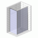 Душевой уголок GuteWetter Slide Rectan GK-863B левая 160x80 см стекло бесцветное, профиль хром