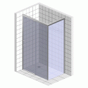Душевой уголок GuteWetter Slide Rectan GK-863B правая 120x80 см стекло бесцветное, профиль хром
