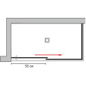 Душевой уголок GuteWetter Slide Rectan GK-863B правая 120x80 см стекло бесцветное, профиль хром