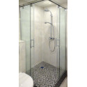 Душевой уголок GuteWetter Slide Square GK-864 80x80 см стекло бесцветное, профиль хром