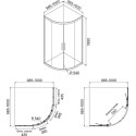 Душевой уголок IDDIS Zodiac ZOD6CR0i23 100х100