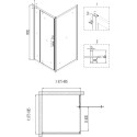 Душевой уголок Niagara Nova NG-6601 90x90, квадратный