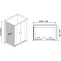 Душевой уголок RGW Classic CL-43 (1160-1210)x800