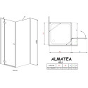 Душевой уголок Radaway Almatea KDJ 100x80 L