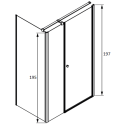 Душевой уголок Radaway Eos KDS 120x80 R